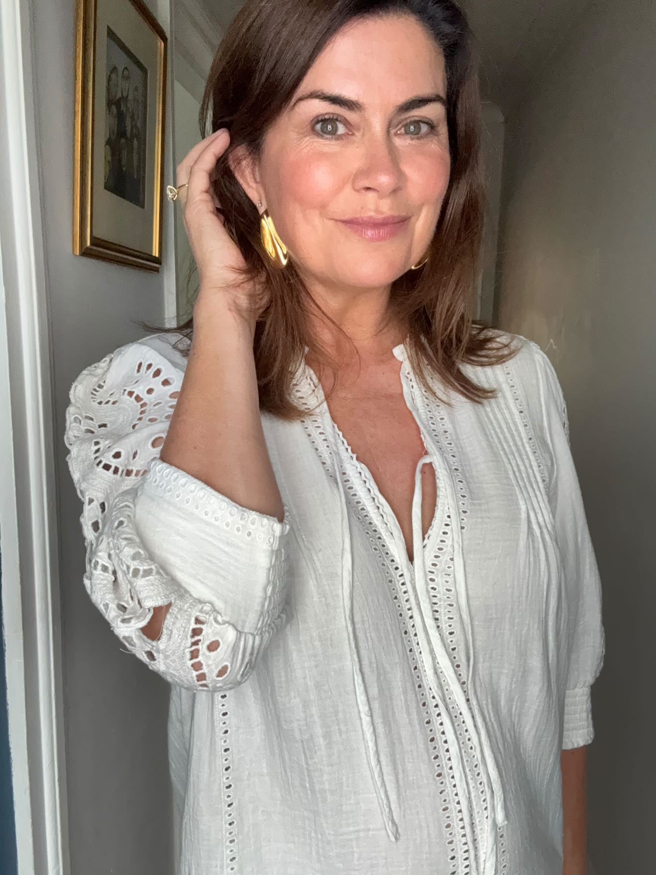 LARGE LEAF DROP EARRINGS