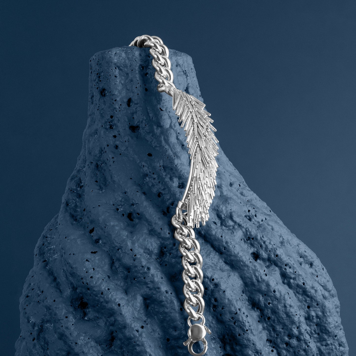 SILVER TASSEL AND CHAIN BRACELET