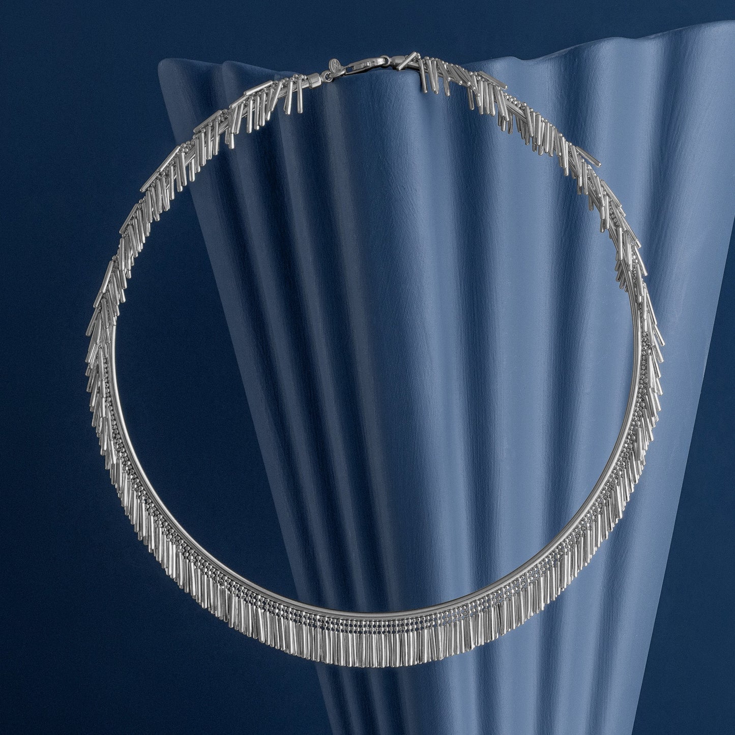 SILVER TASSEL CHOKER