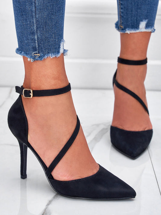 Zapatos de Tacón de Aguja con Tira en el Tobillo