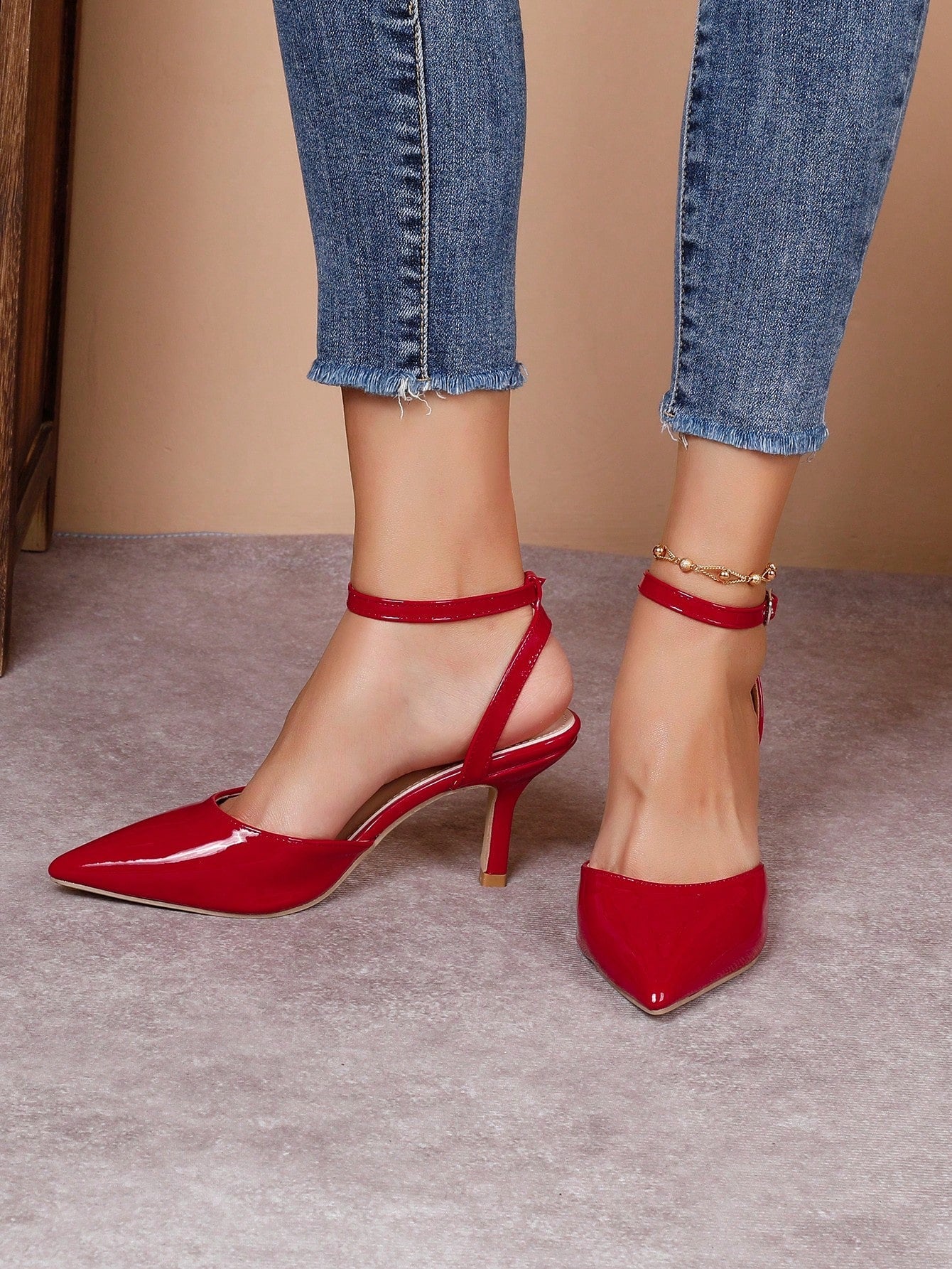 Zapatos de Punta con Tacón de Aguja