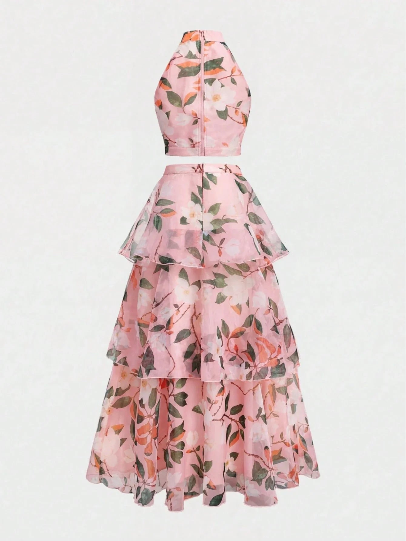 Conjunto Elegante Floral Romántico