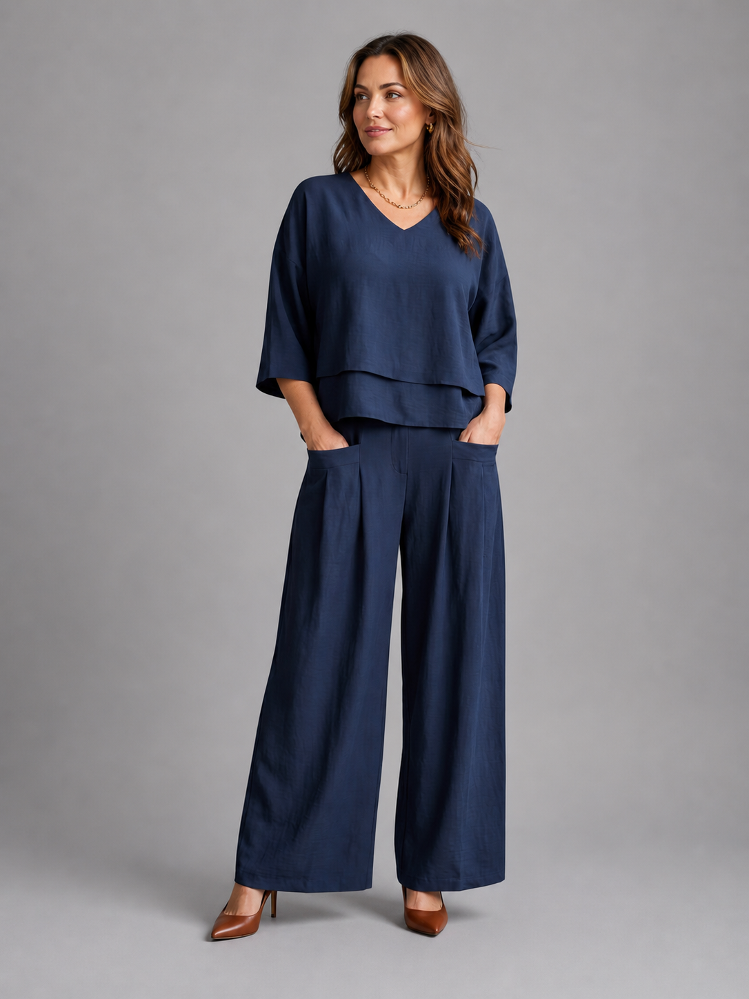 Conjunto Elegante de Dos Piezas