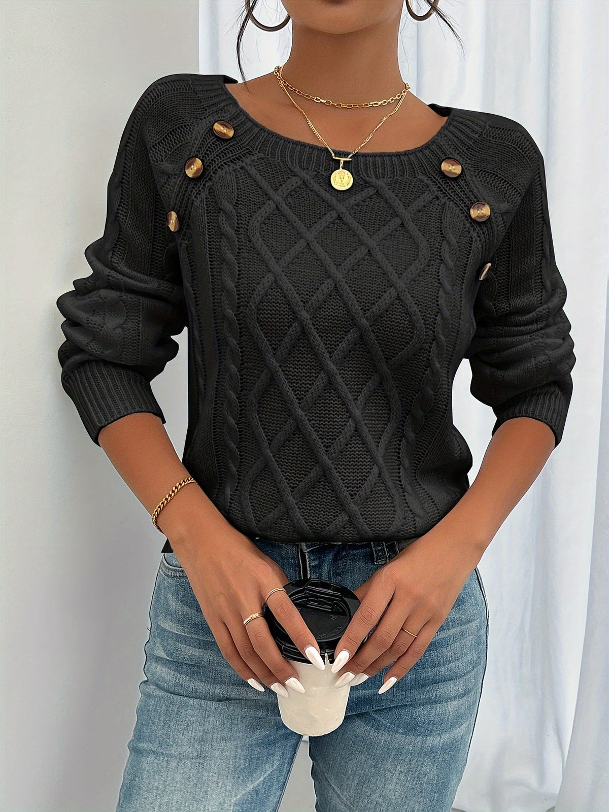 Jersey texturizado con botones