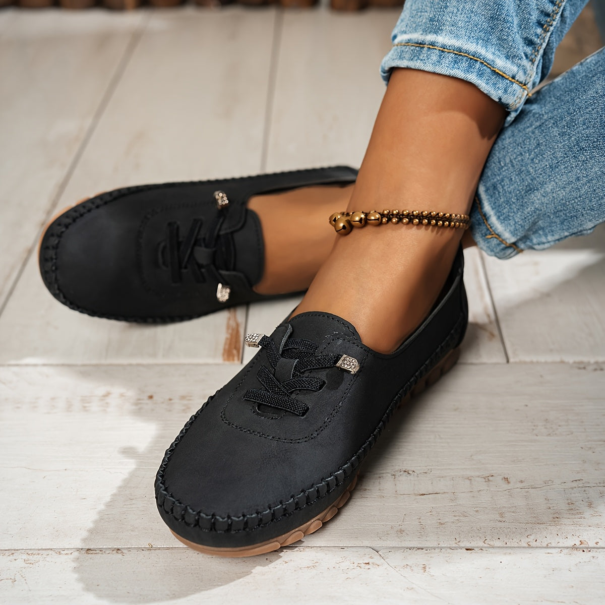 Mocasines flexibles con sujeción