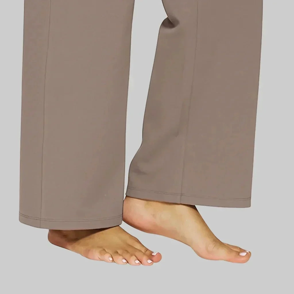 Pantalón elástico de tiro alto