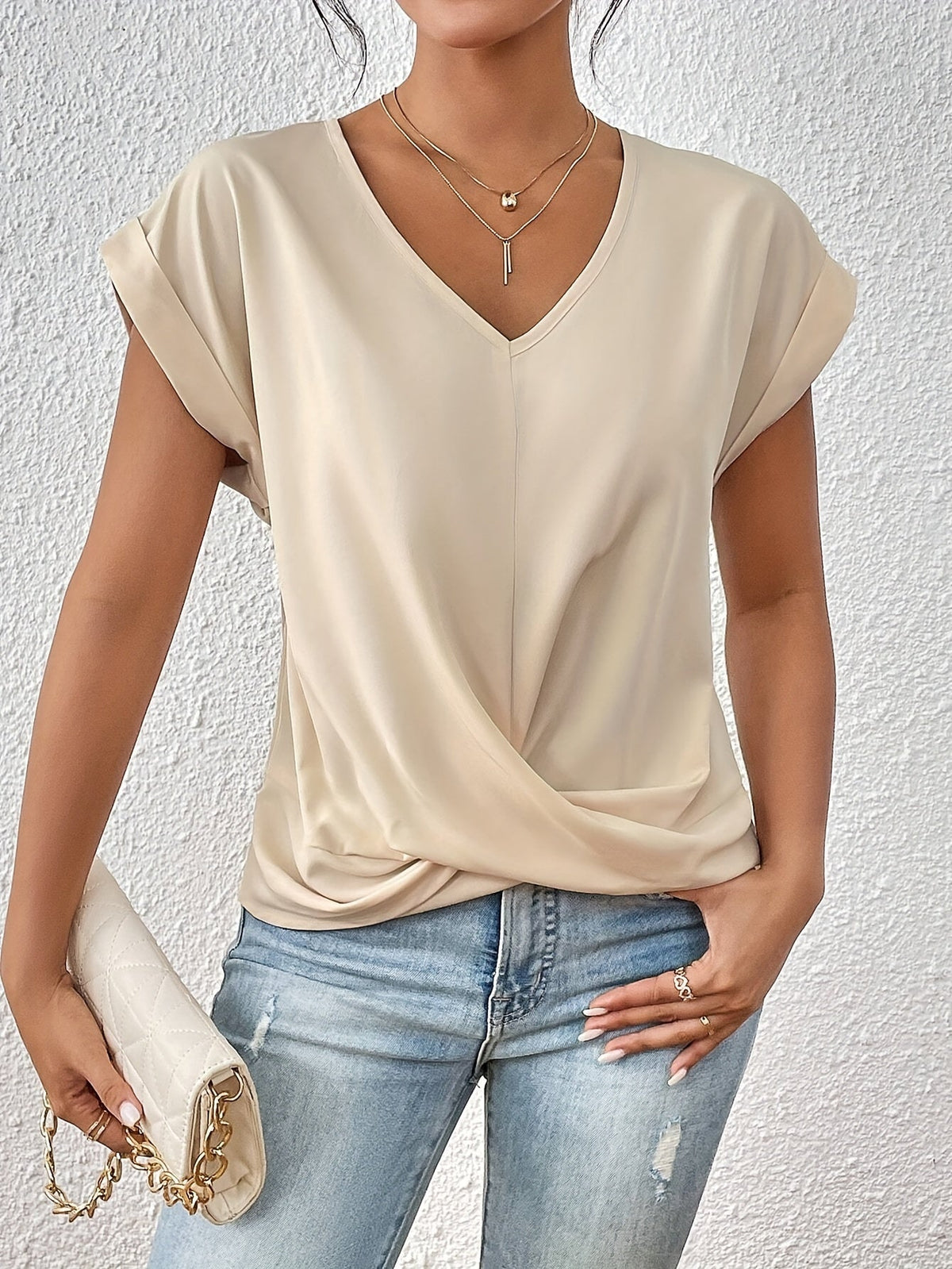 Camiseta con escote corazón