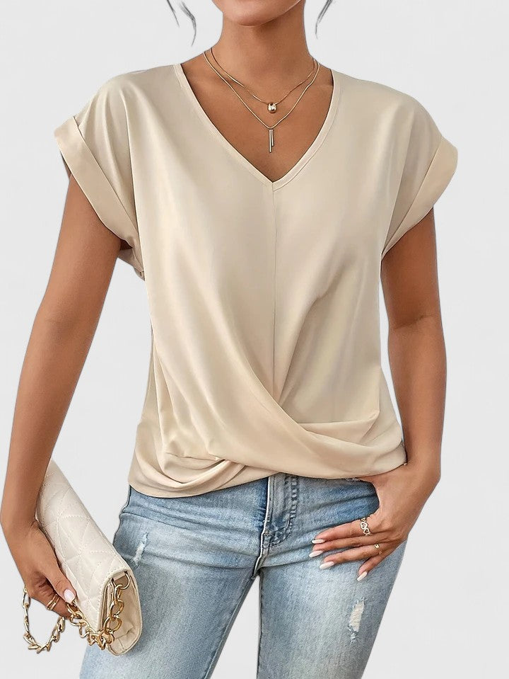 Camiseta Cómoda con Escote en V