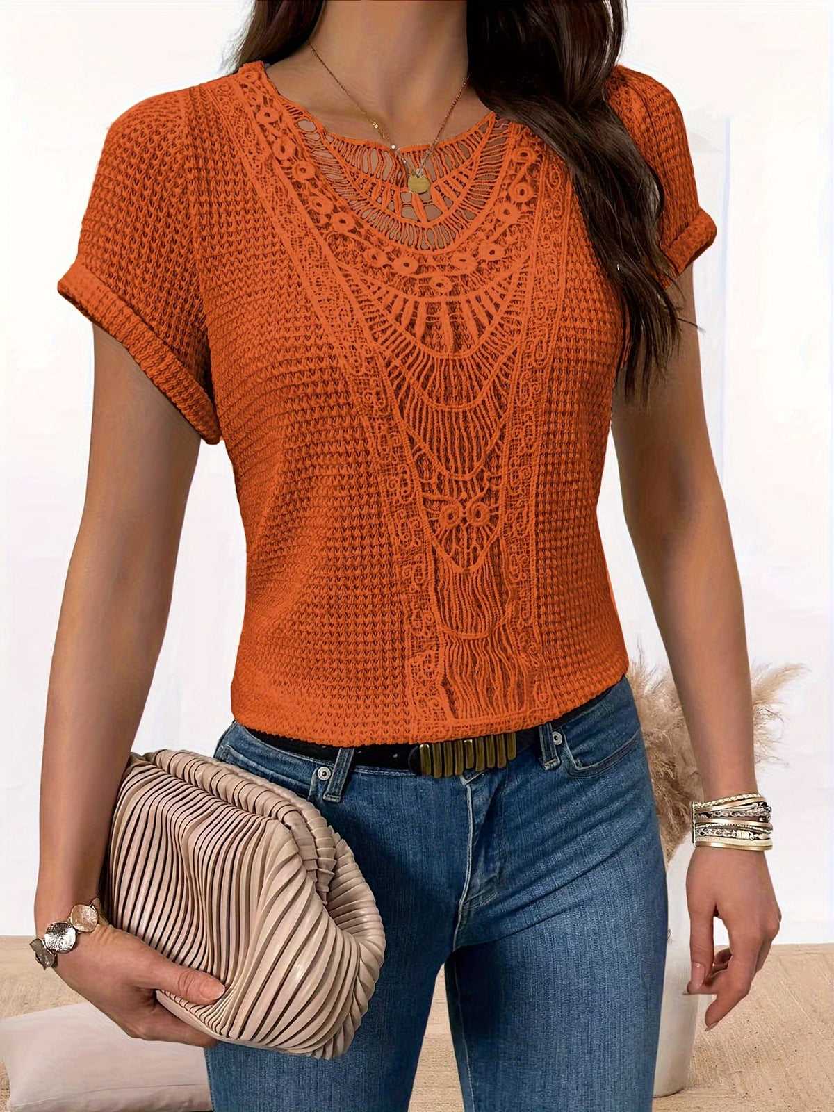 Blusa de encaje