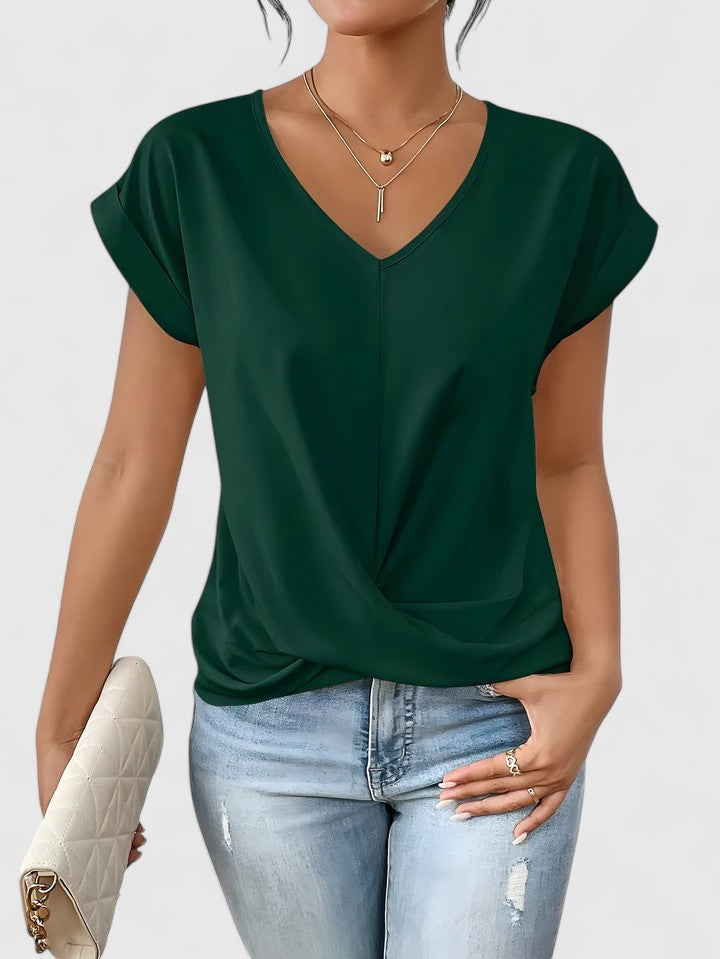 Camiseta Cómoda con Escote en V