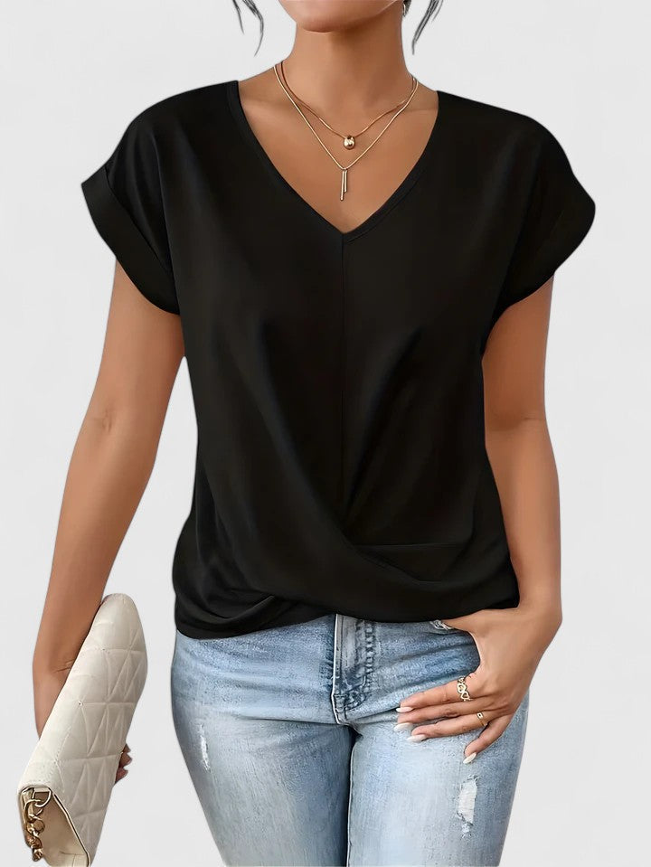Camiseta Cómoda con Escote en V