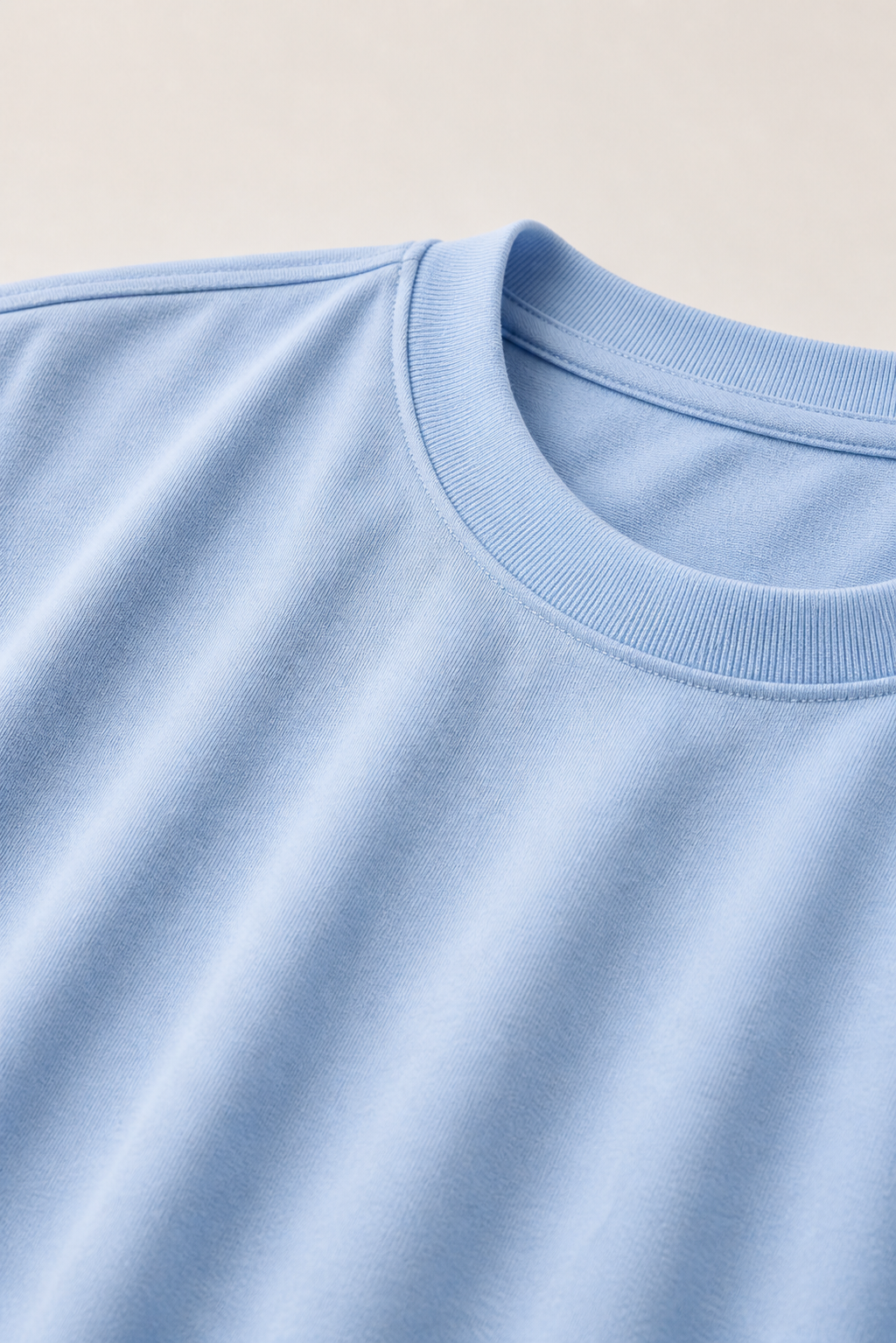 Alessio | Camiseta de Algodón Mercerizado Azul Claro