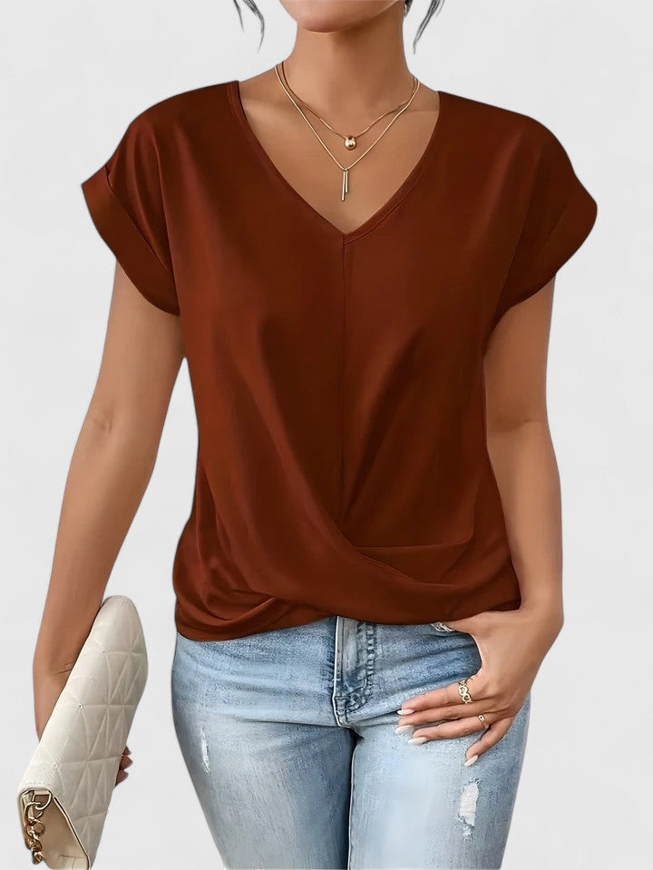 Camiseta Cómoda con Escote en V