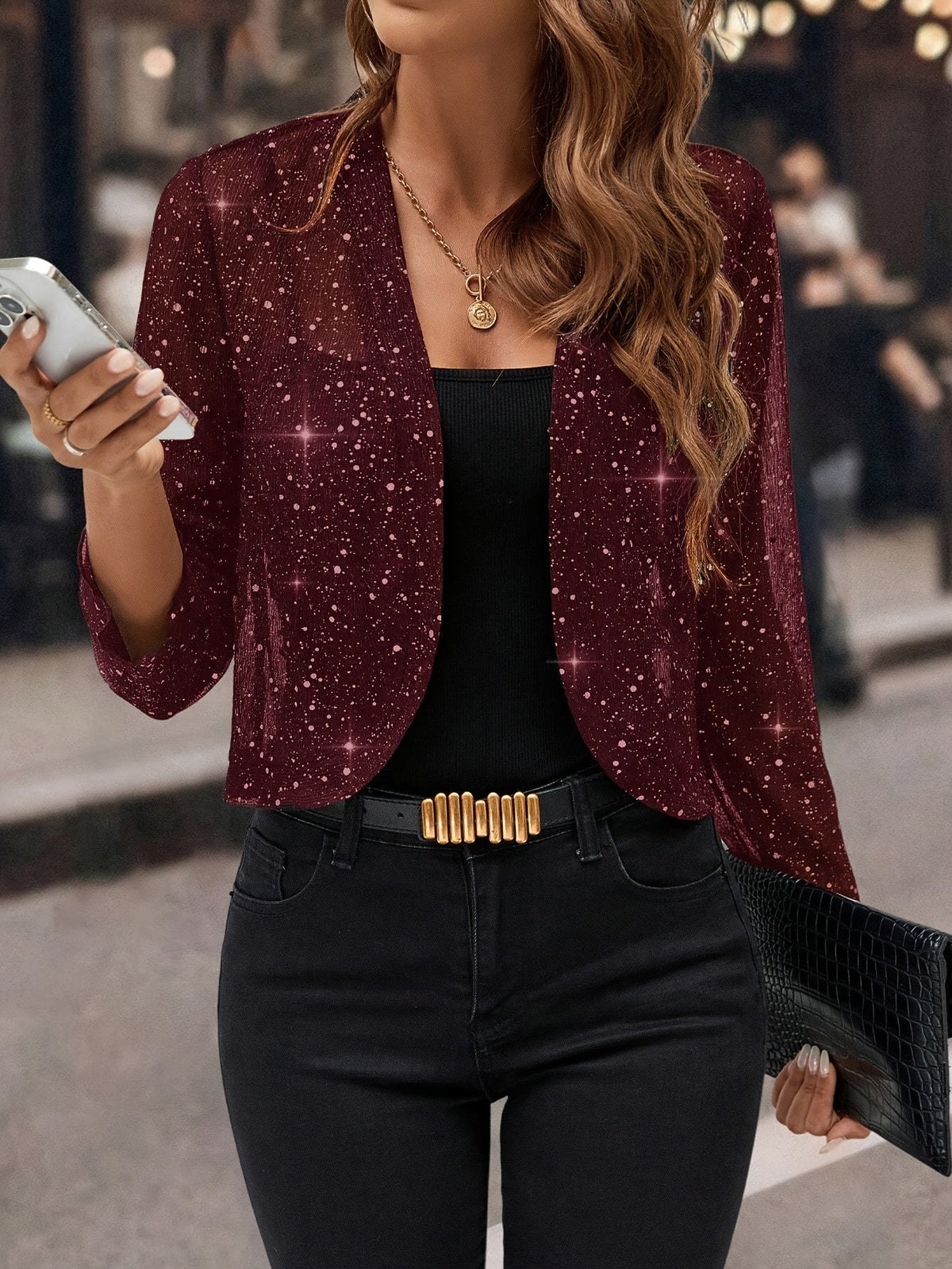 Chaqueta corta de lentejuelas