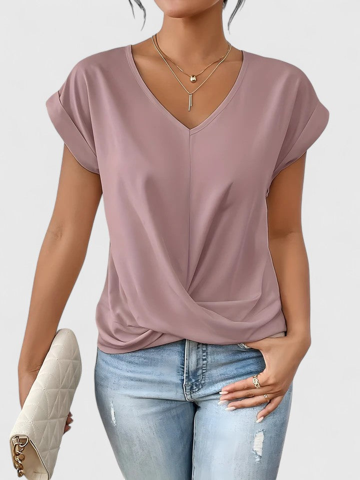 Camiseta Cómoda con Escote en V