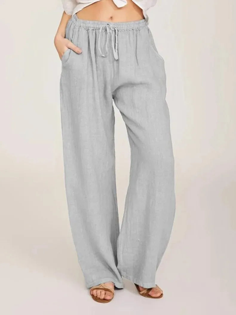 Pantalón clásico de pierna ancha