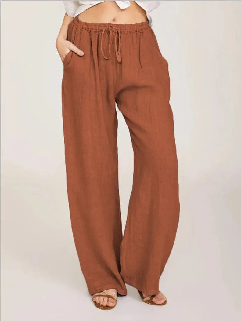 Pantalón clásico de pierna ancha