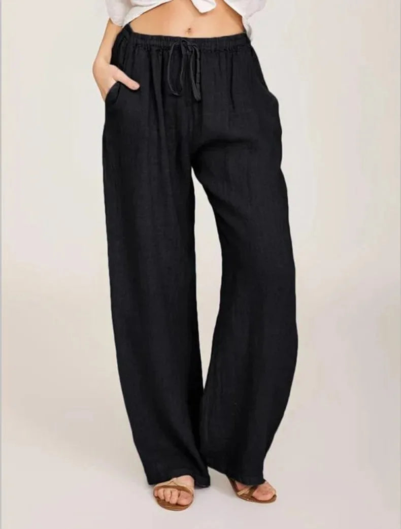 Pantalón clásico de pierna ancha