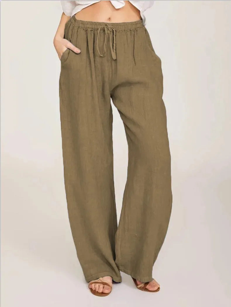 Pantalón clásico de pierna ancha