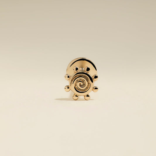 Solstice Piercing Stud in Solid Gold