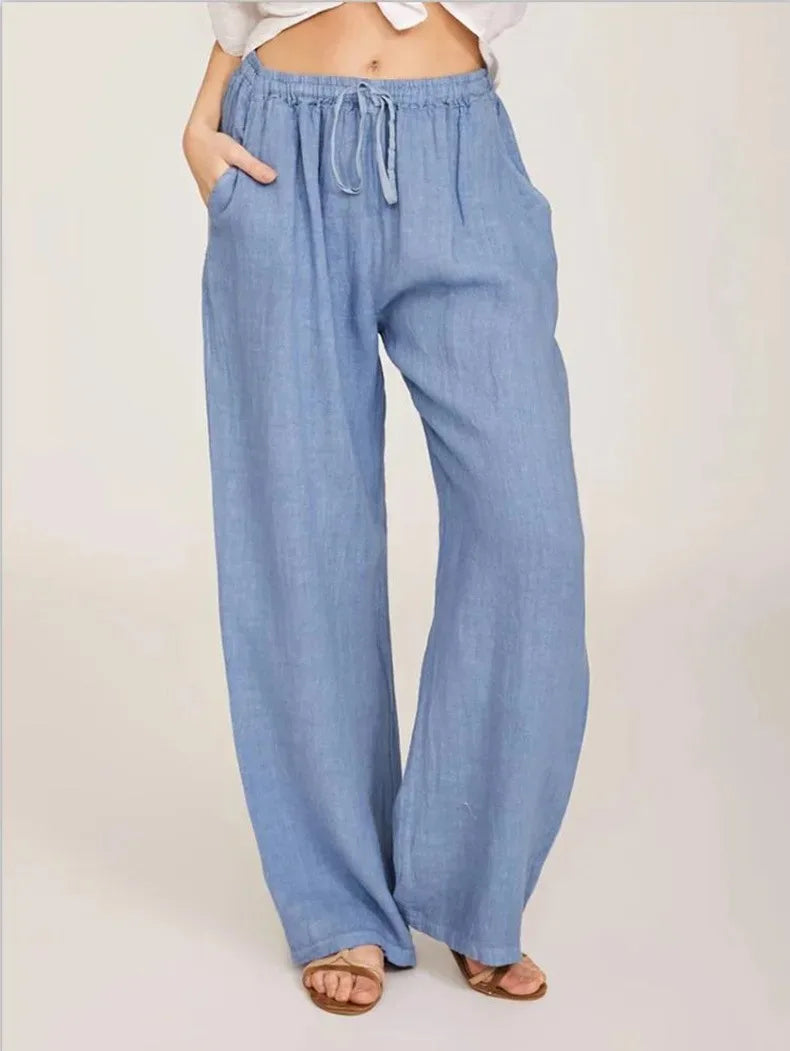 Pantalón clásico de pierna ancha