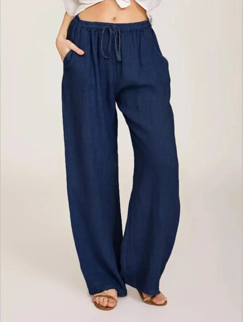 Pantalón clásico de pierna ancha