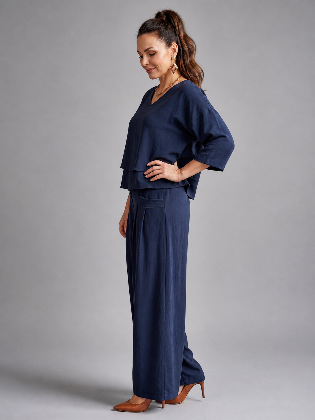 Conjunto Elegante de Dos Piezas