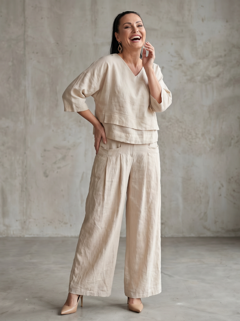 Conjunto Elegante de Dos Piezas