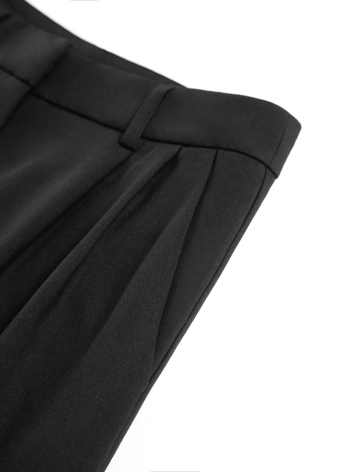 Pantalones de Pierna Ancha Lisos sin Cinturón