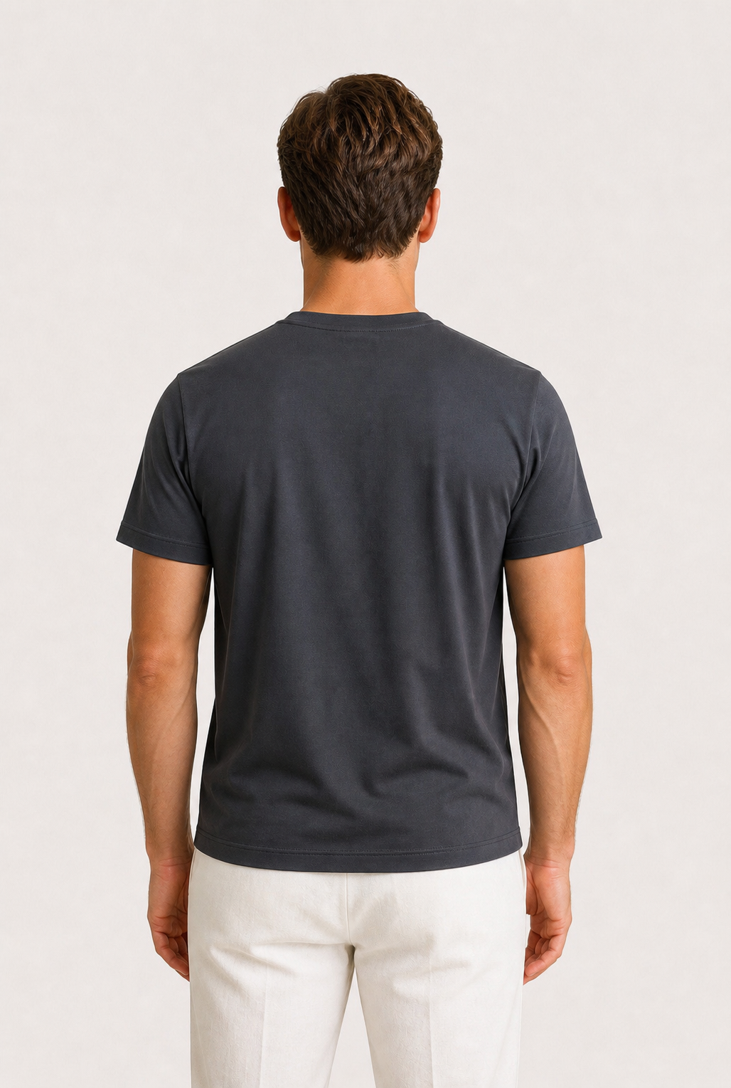 Alessio | Camiseta de Algodón Mercerizado Gris