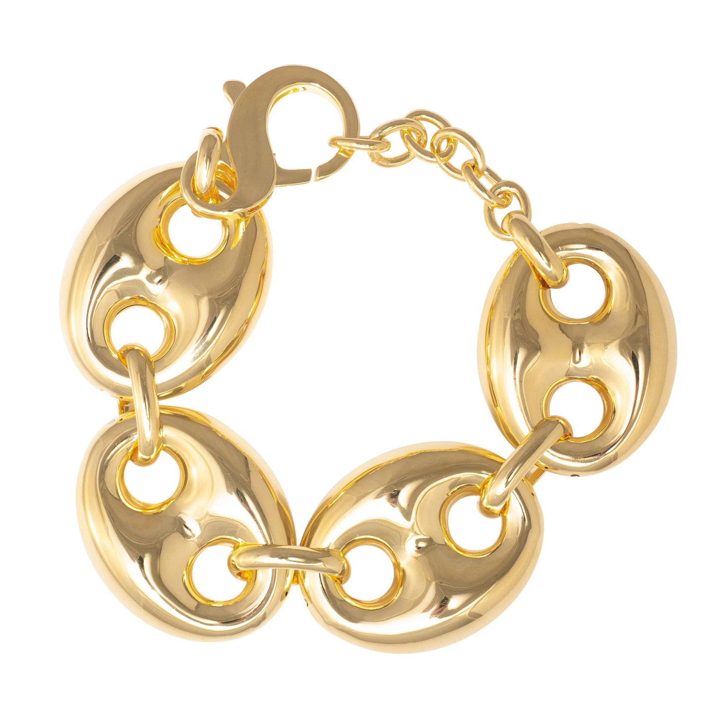 XL GOLD ANCHOR MARINER CHAIN BRACELET