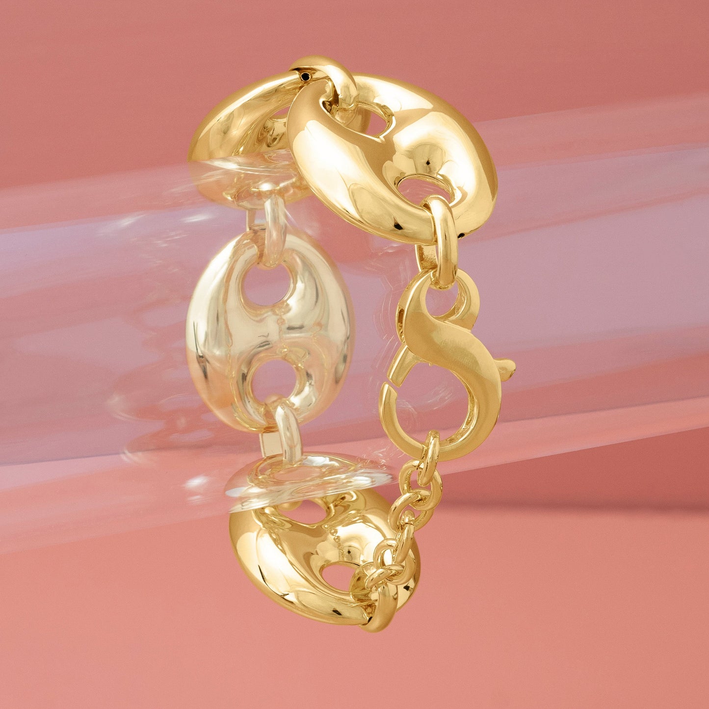 XL GOLD ANCHOR MARINER CHAIN BRACELET