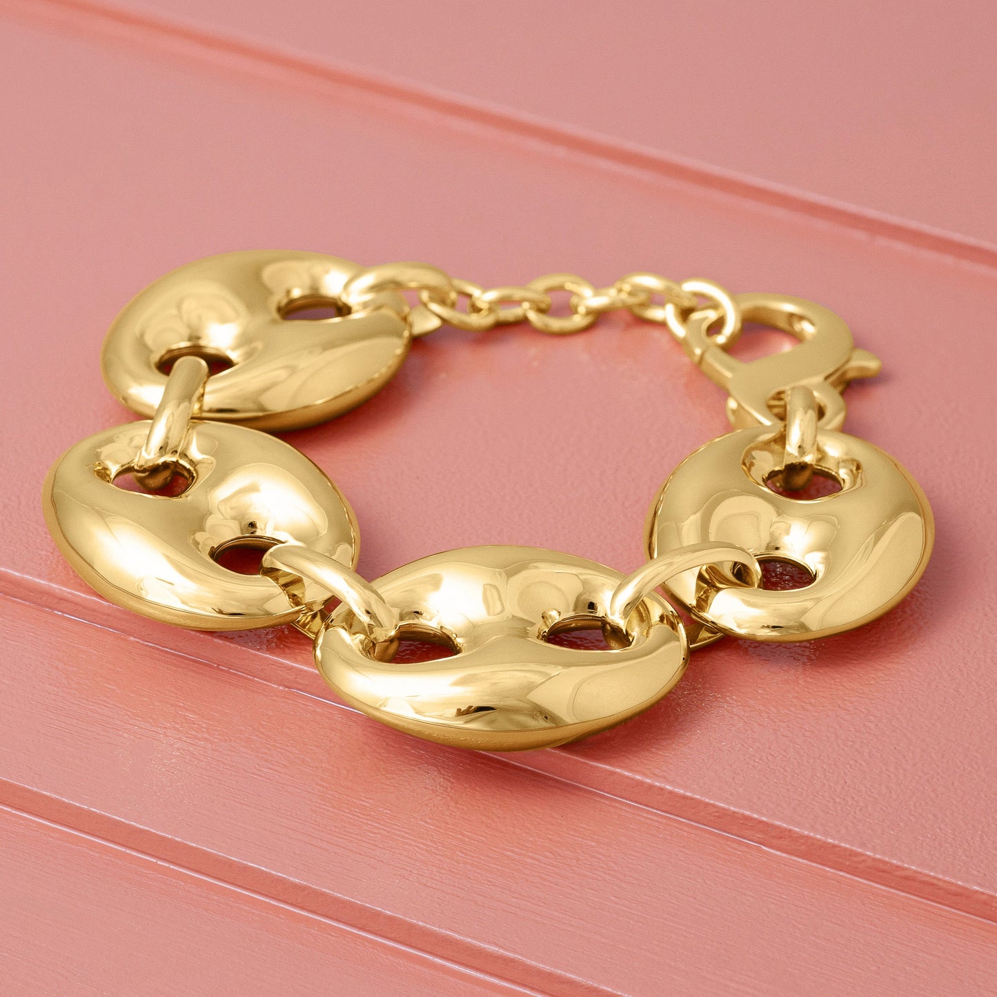 XL GOLD ANCHOR MARINER CHAIN BRACELET