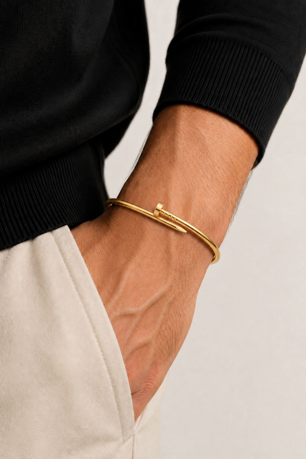 Élan | Pulsera Abierta Dorada