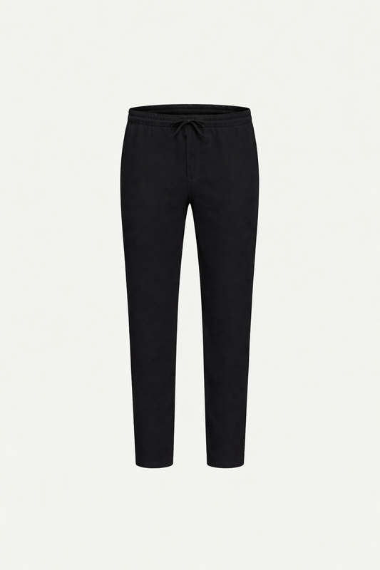 Luca | Pantalón de Lino Negro