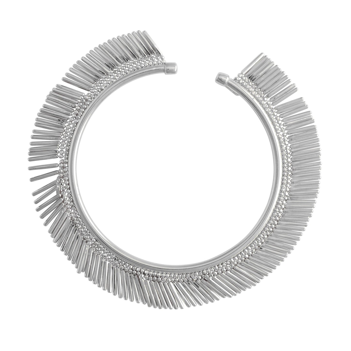 SILVER TASSEL BANGLE