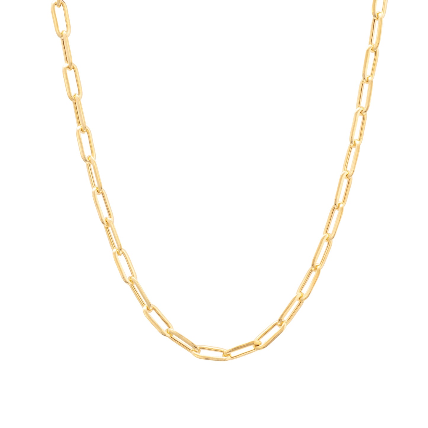 GOLD LONG LINK CHAIN NECKLACE