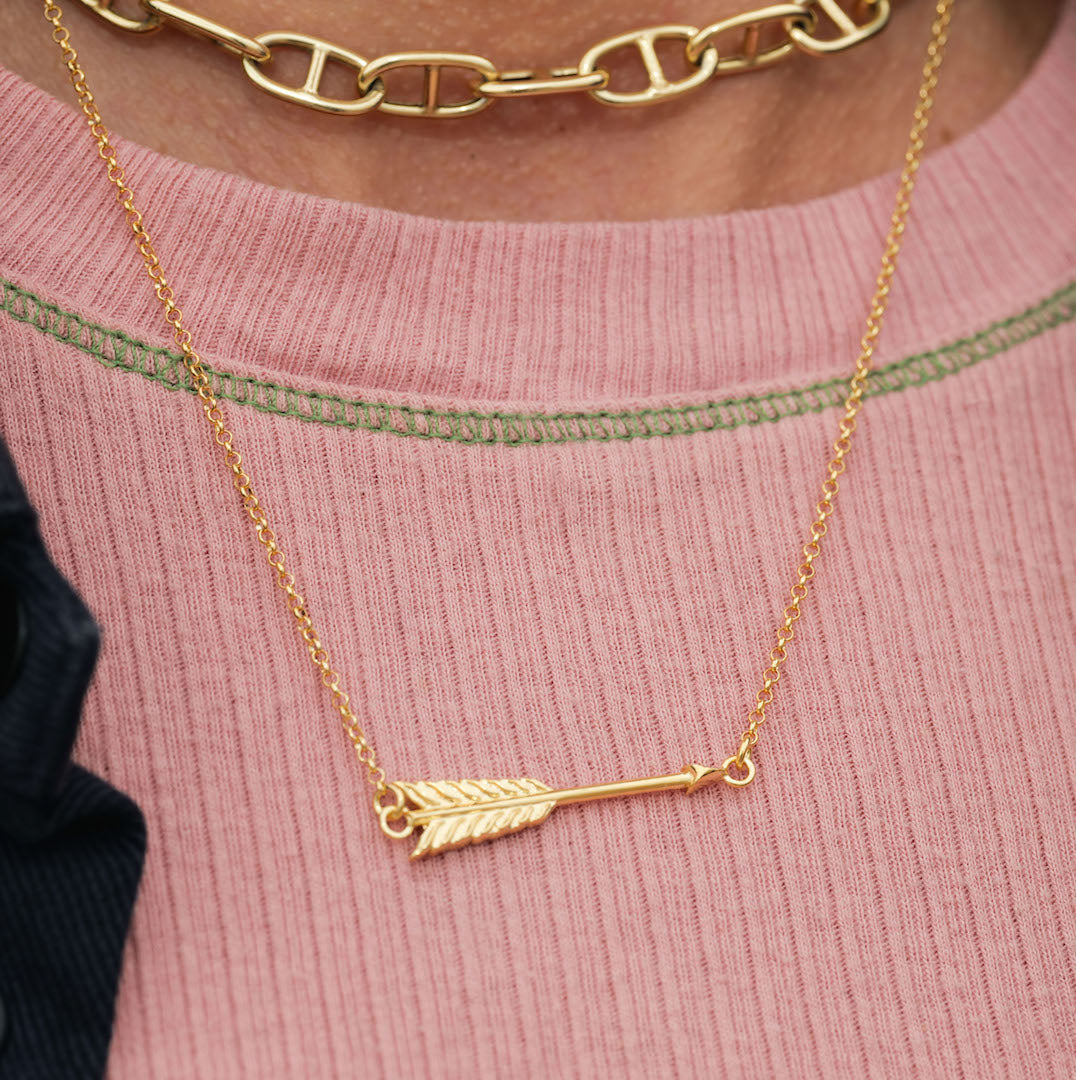 GOLD ARROW NECKLACE