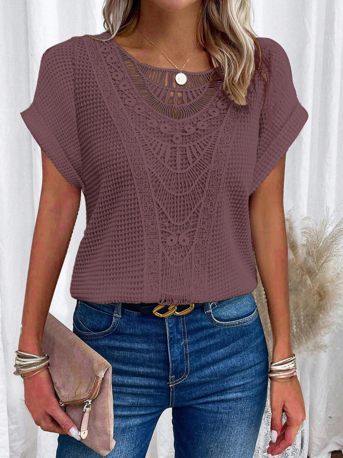 Blusa de encaje