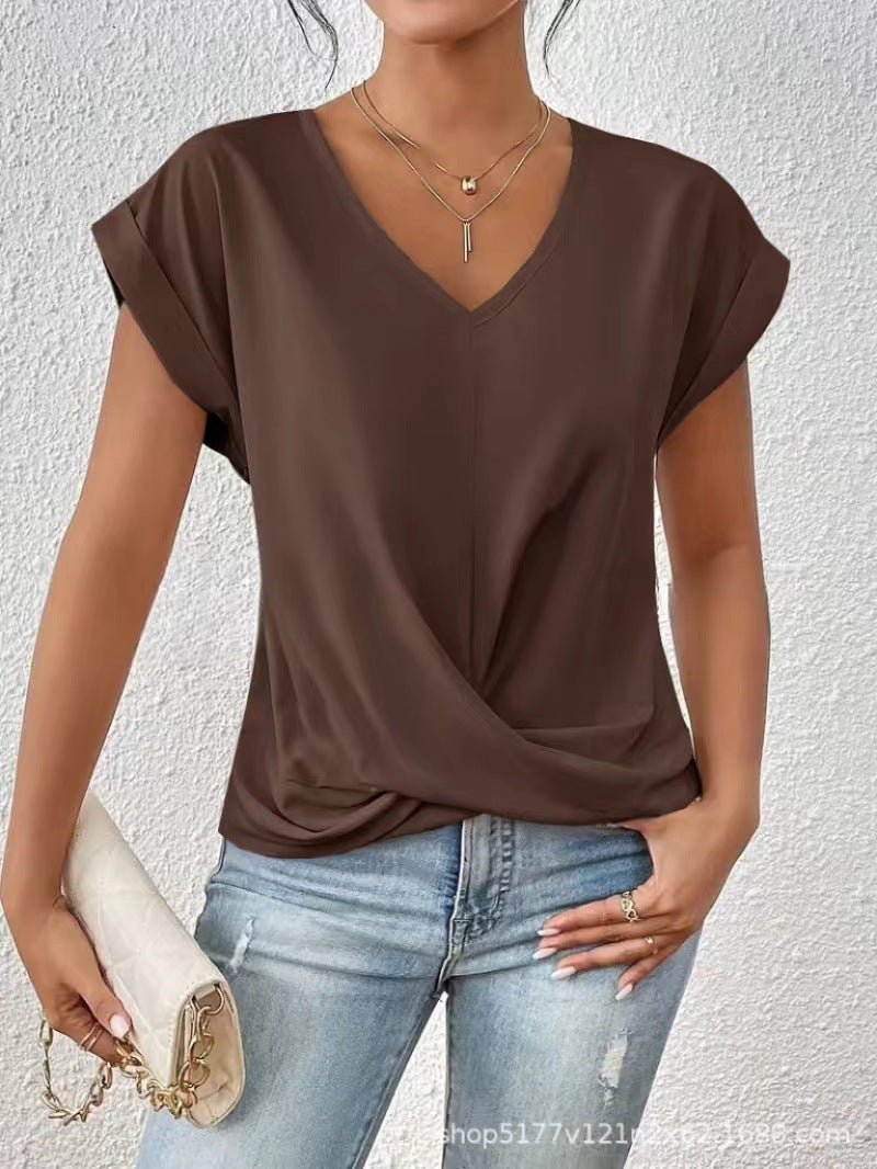 Camiseta con escote corazón