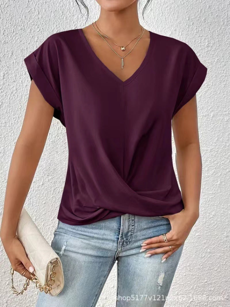 Camiseta con escote corazón