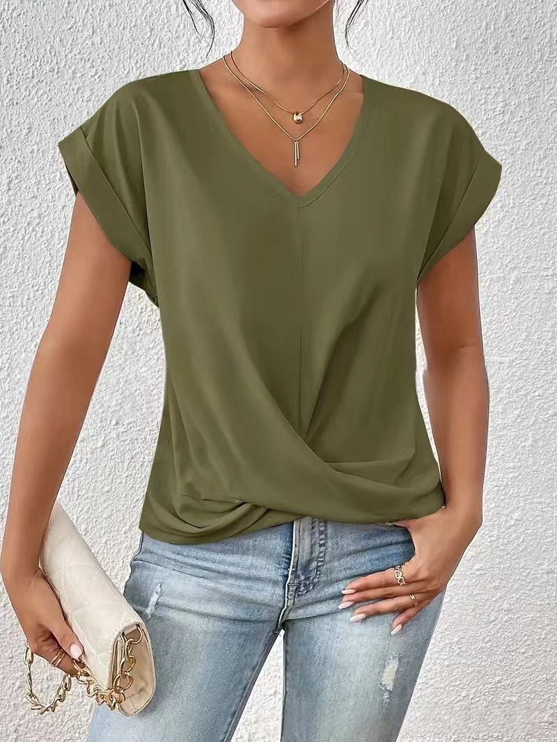 Camiseta con escote corazón