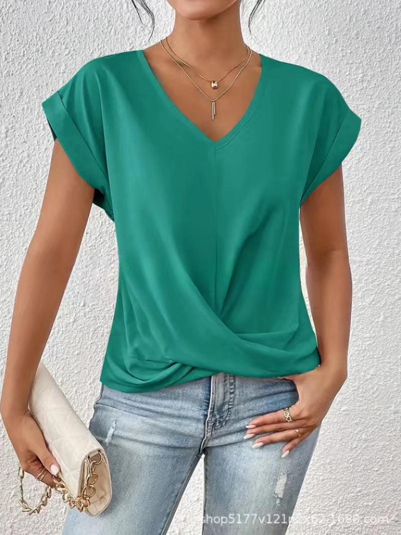 Camiseta con escote corazón