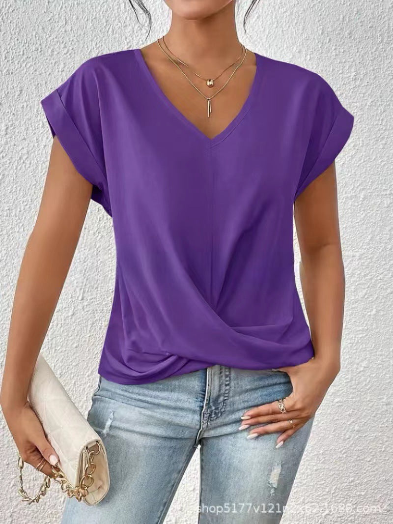 Camiseta con escote corazón