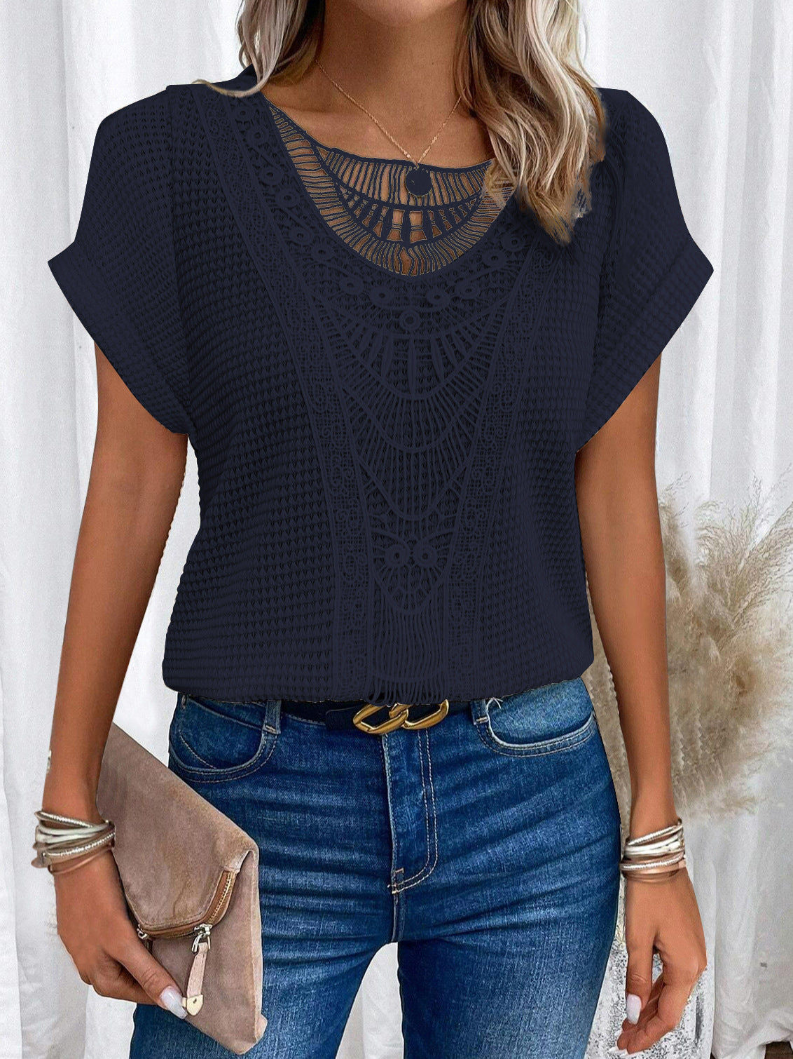 Blusa de encaje