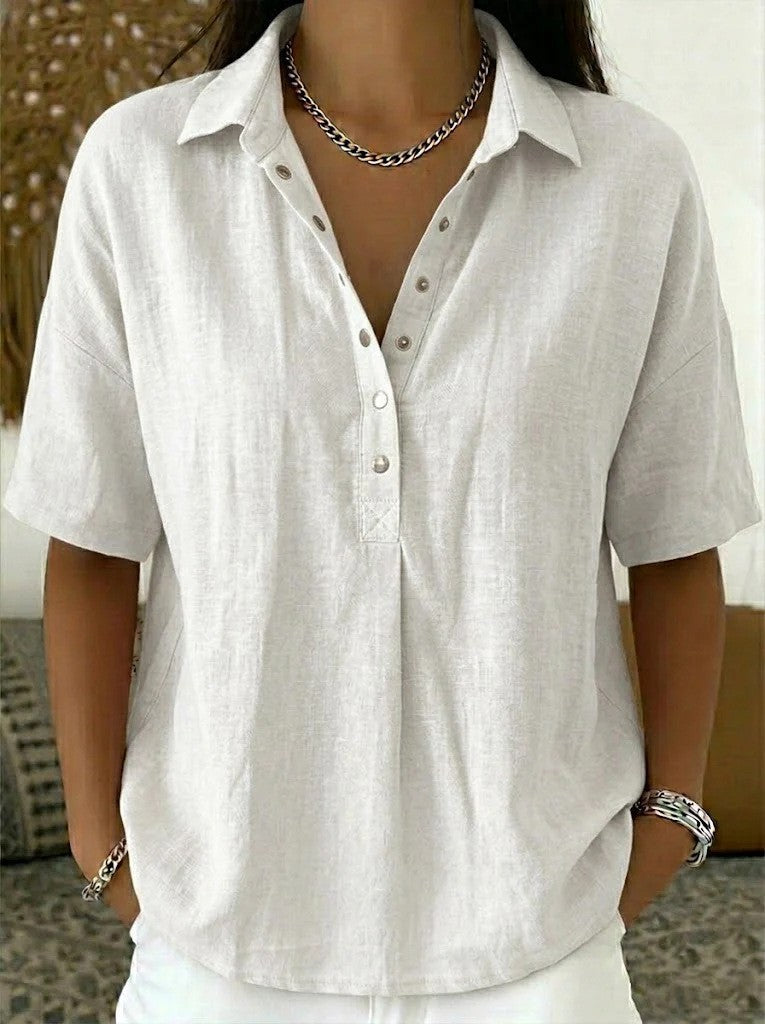 Blusa elegante de cuello en V