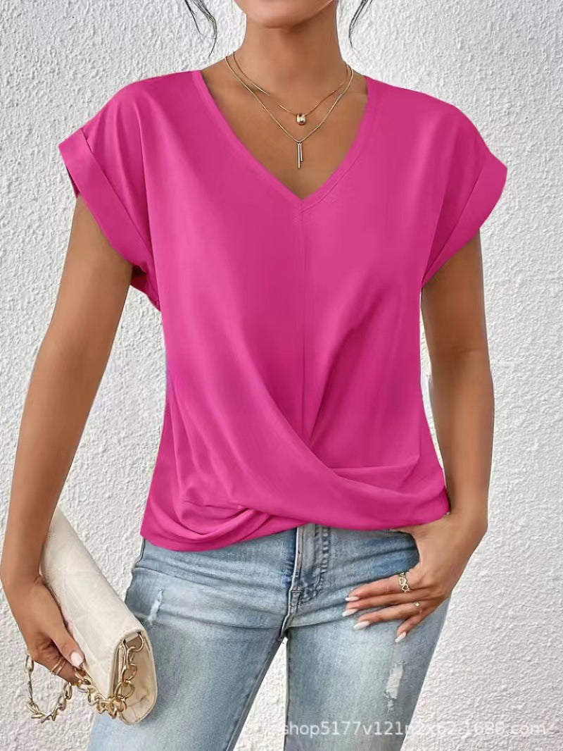 Camiseta con escote corazón