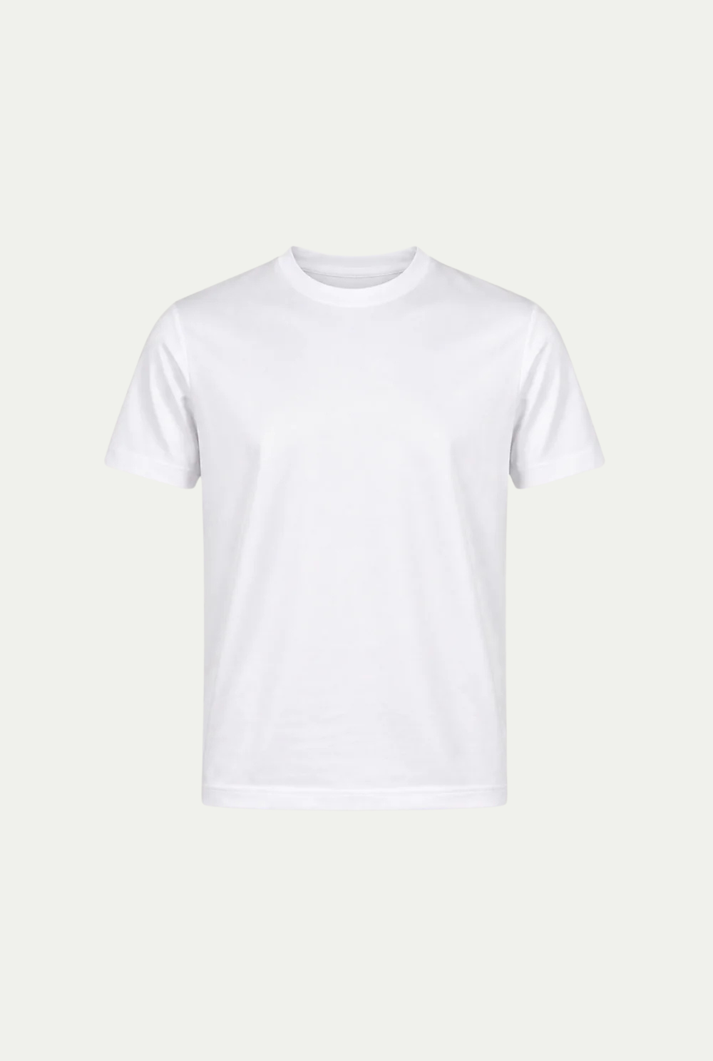 Alessio | Camiseta de Algodón Mercerizado Blanca