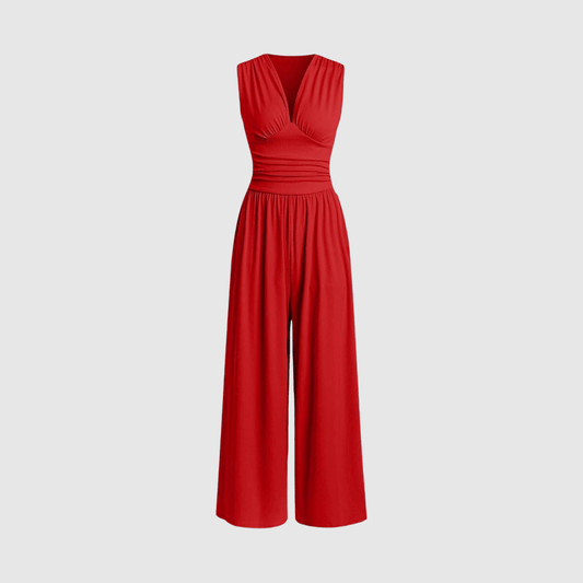 Lucy | Chic Sleeveless Wide-Leg Jumpsuit
