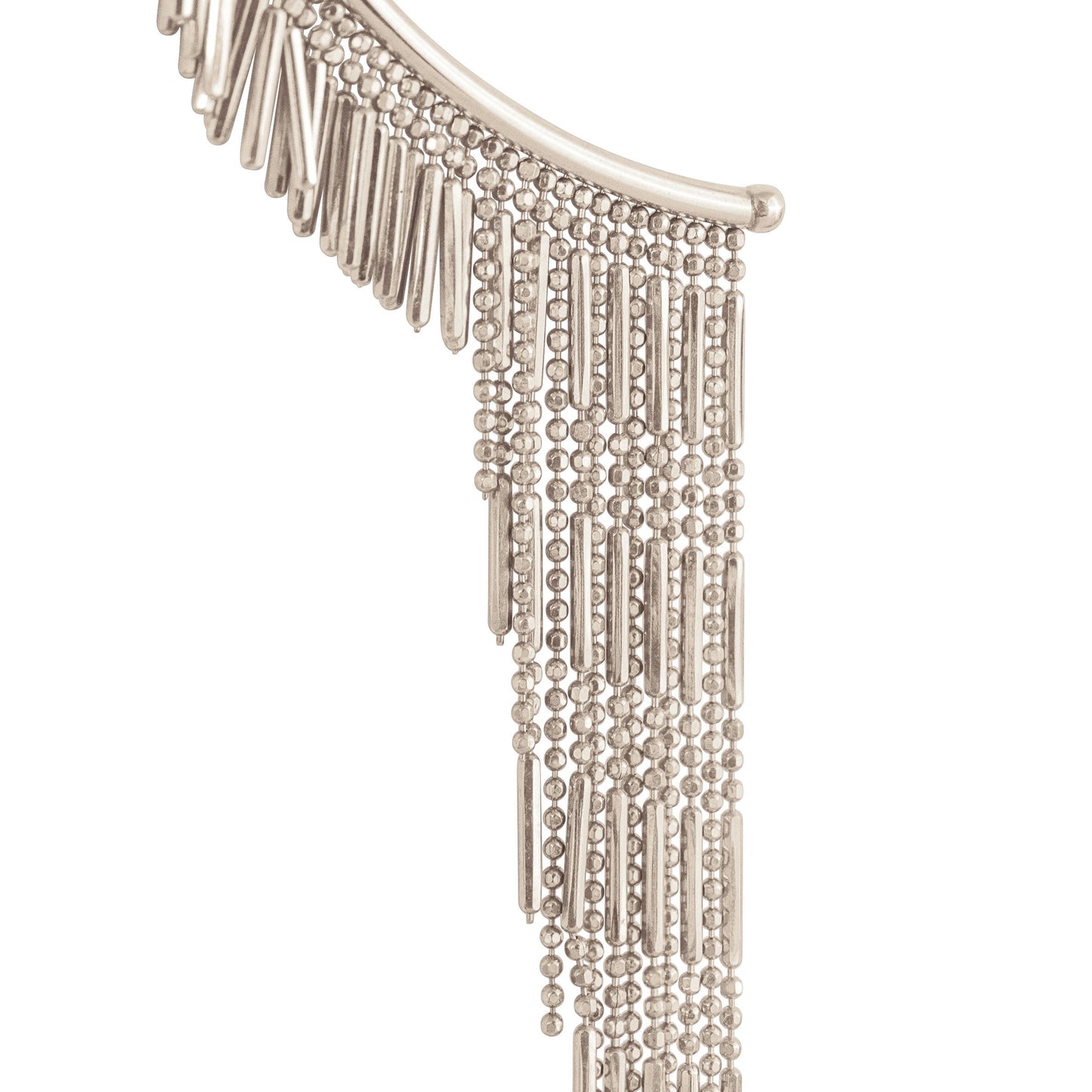 SILVER TASSEL EAR CUFF